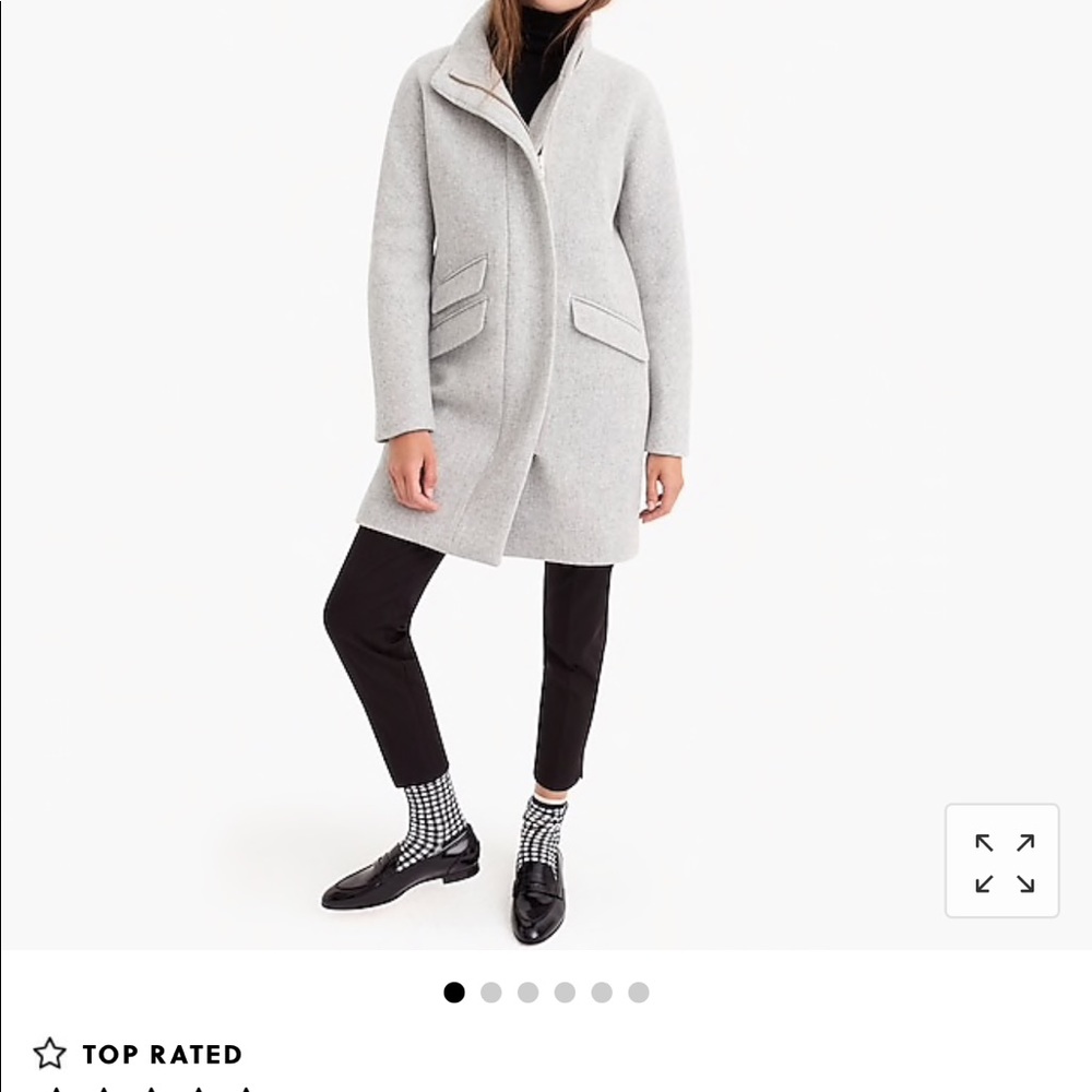 JCREW  NWT Wool Gray Cocoon Coat